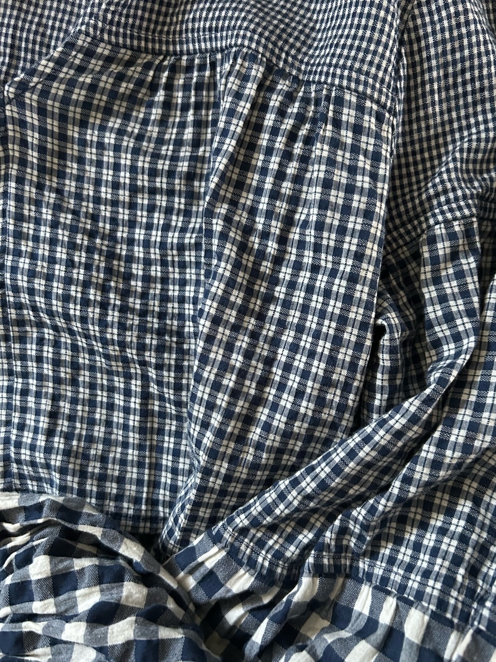 Madewell Blue & White Gingham Mini Dress - Picture 7 of 7